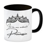 Diadem Kaffeebecher mit Spruch Ich bin eine verdammte Prinzessin