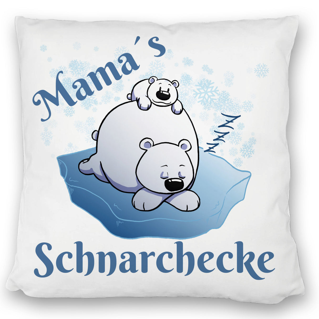 Mamas Schnarchecke Eisbär Kissen