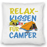 I love Camping Relax Kissen für Camper mit Zelten