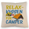 I love Camping Relax Kissen für Camper mit Zelten