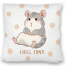 Hamster Kissen mit Spruch Chill Zone