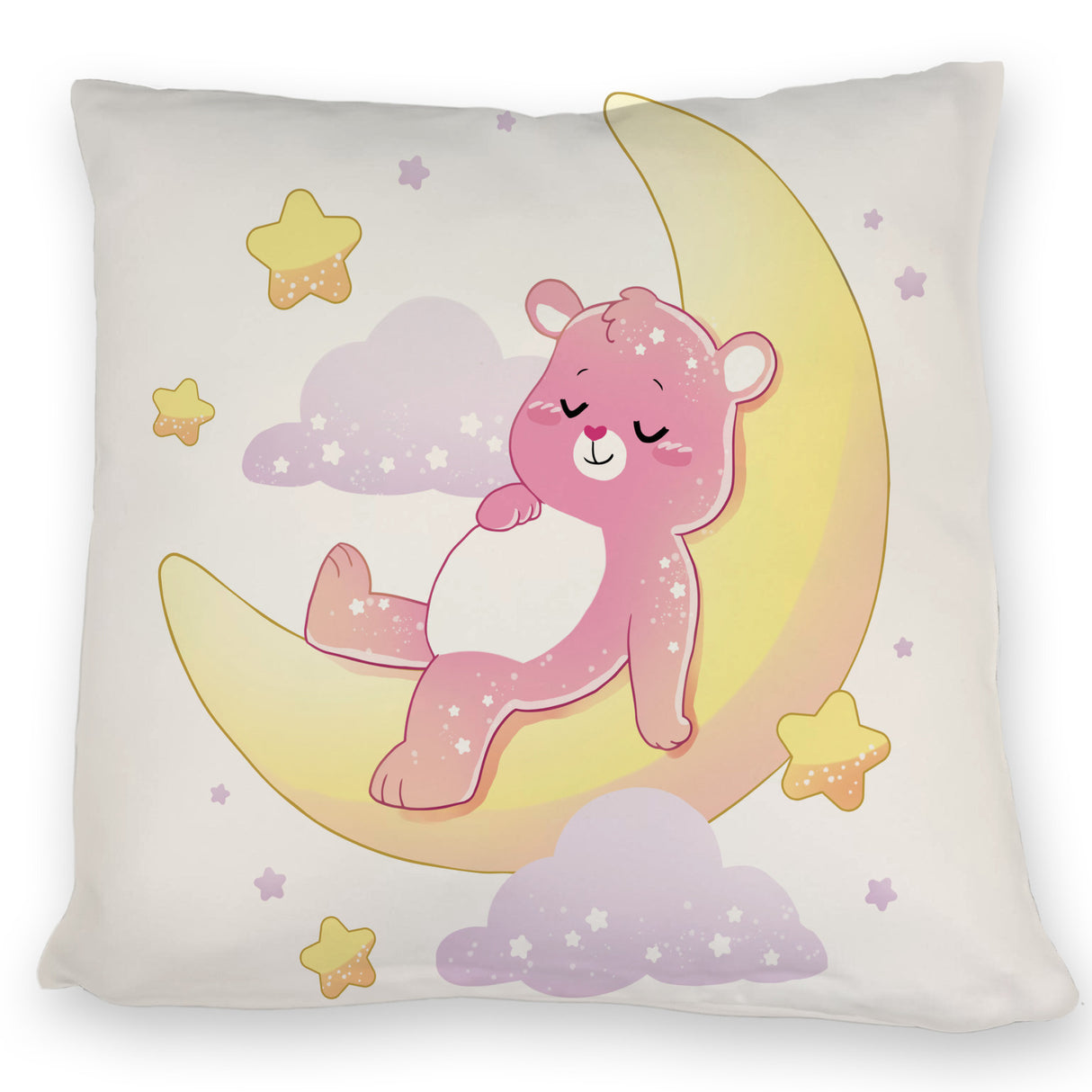 Schlafender Bär im Mond Kissen