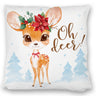 Oh deer Rehkitz Kissen im Aquarell-Stil