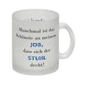 Highlight meines Jobs Kaffeebecher mit Spruch