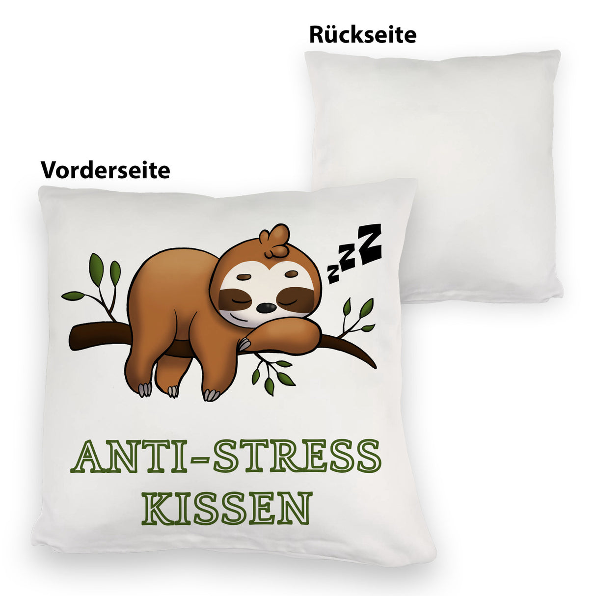 Anti-Stress Kissen mit schlafendem Faultier