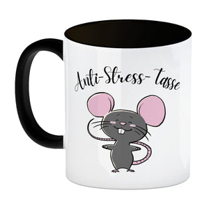 Anti-Stress Maus Kaffeebecher mit Spruch