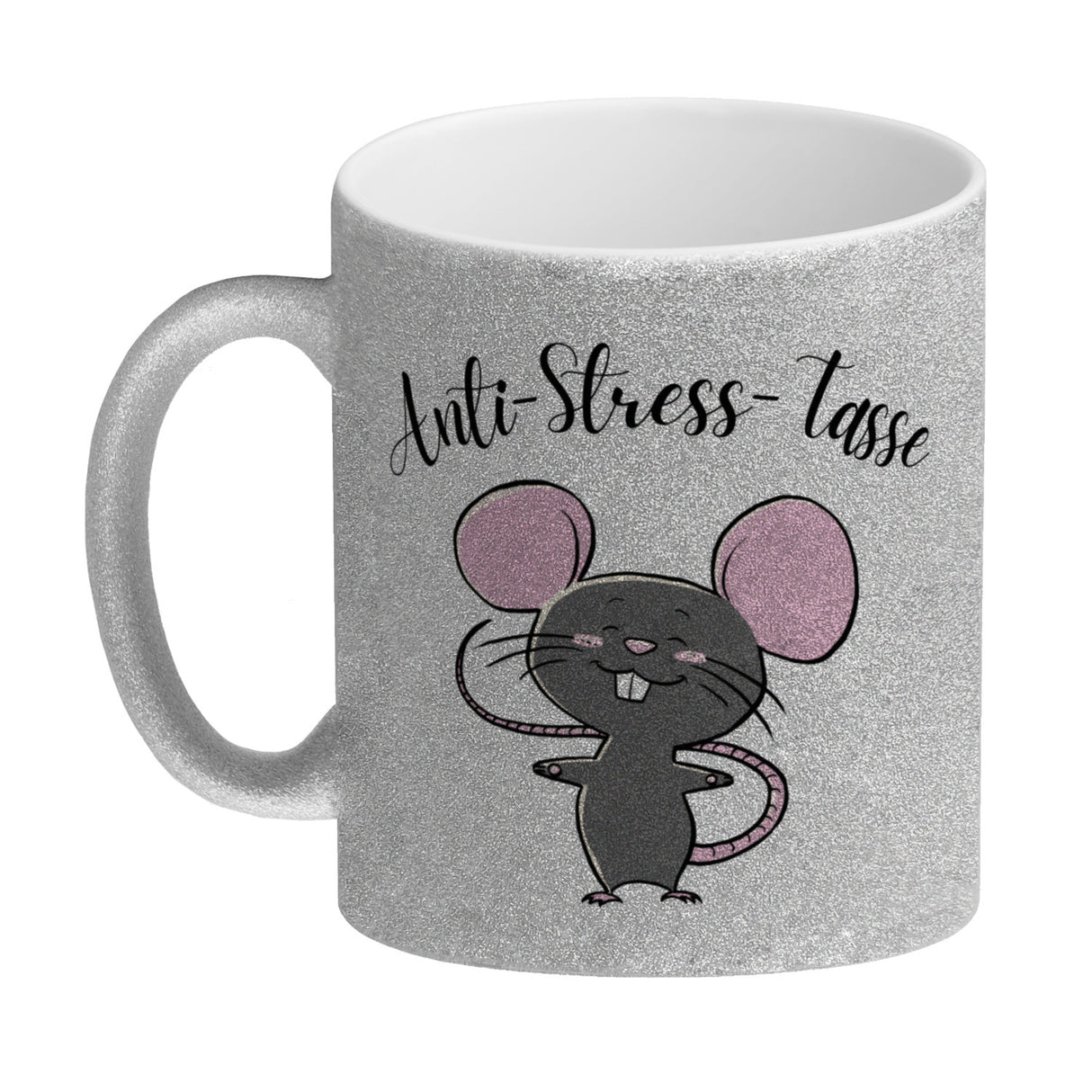 Anti-Stress Maus Kaffeebecher mit Spruch