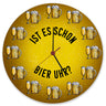 Ist es schon Bier Uhr? Wanduhr