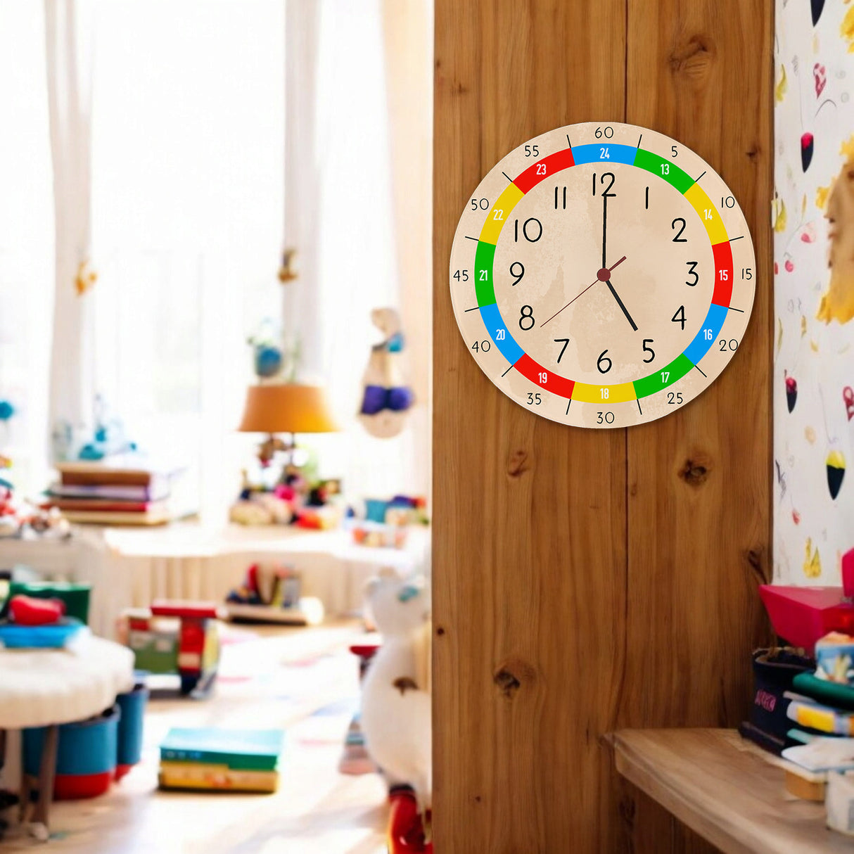 Lernuhr für Kinder Wanduhr