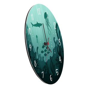 Unterwasserwelt Wanduhr