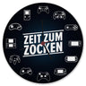 Zeit zum Zocken verschiedene Controller Wanduhr