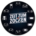 Zeit zum Zocken verschiedene Controller Wanduhr