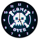 Game Over Totenkopf Wanduhr