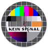 Kein Signal Störsignal Testbild Wanduhr