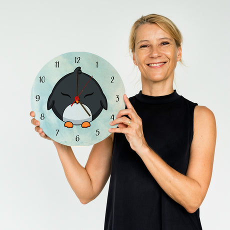 Pinguin Kinder Wanduhr