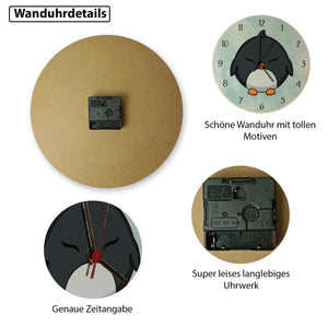 Pinguin Kinder Wanduhr