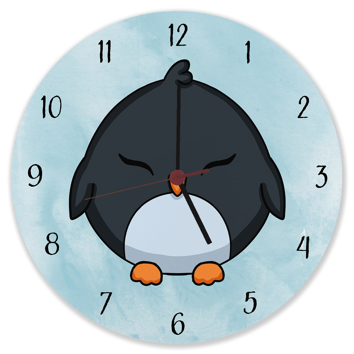 Pinguin Kinder Wanduhr