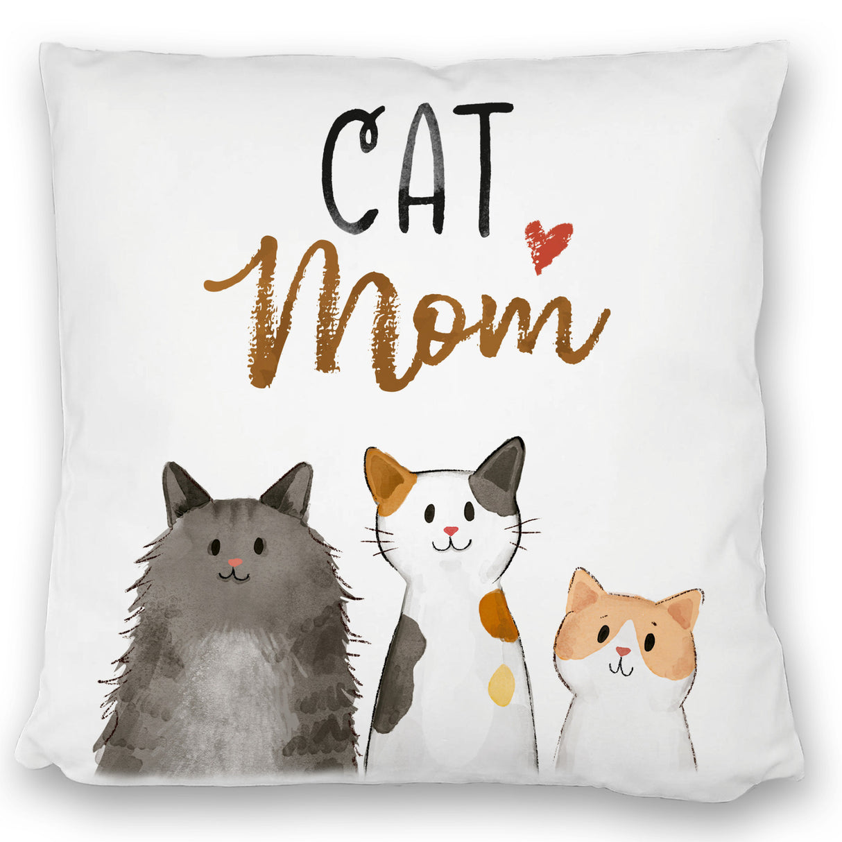 Cat Mom Kissen mit Spruch