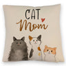 Cat Mom Kissen mit Spruch