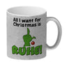 Weihnachtsmuffel Kaffeebecher mit Spruch All I want for Christmas is Ruhe