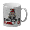 Grimmiger Wichtel Kaffeebecher mit Spruch Schöne scheiß Weihnachten