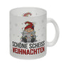 Grimmiger Wichtel Kaffeebecher mit Spruch Schöne scheiß Weihnachten