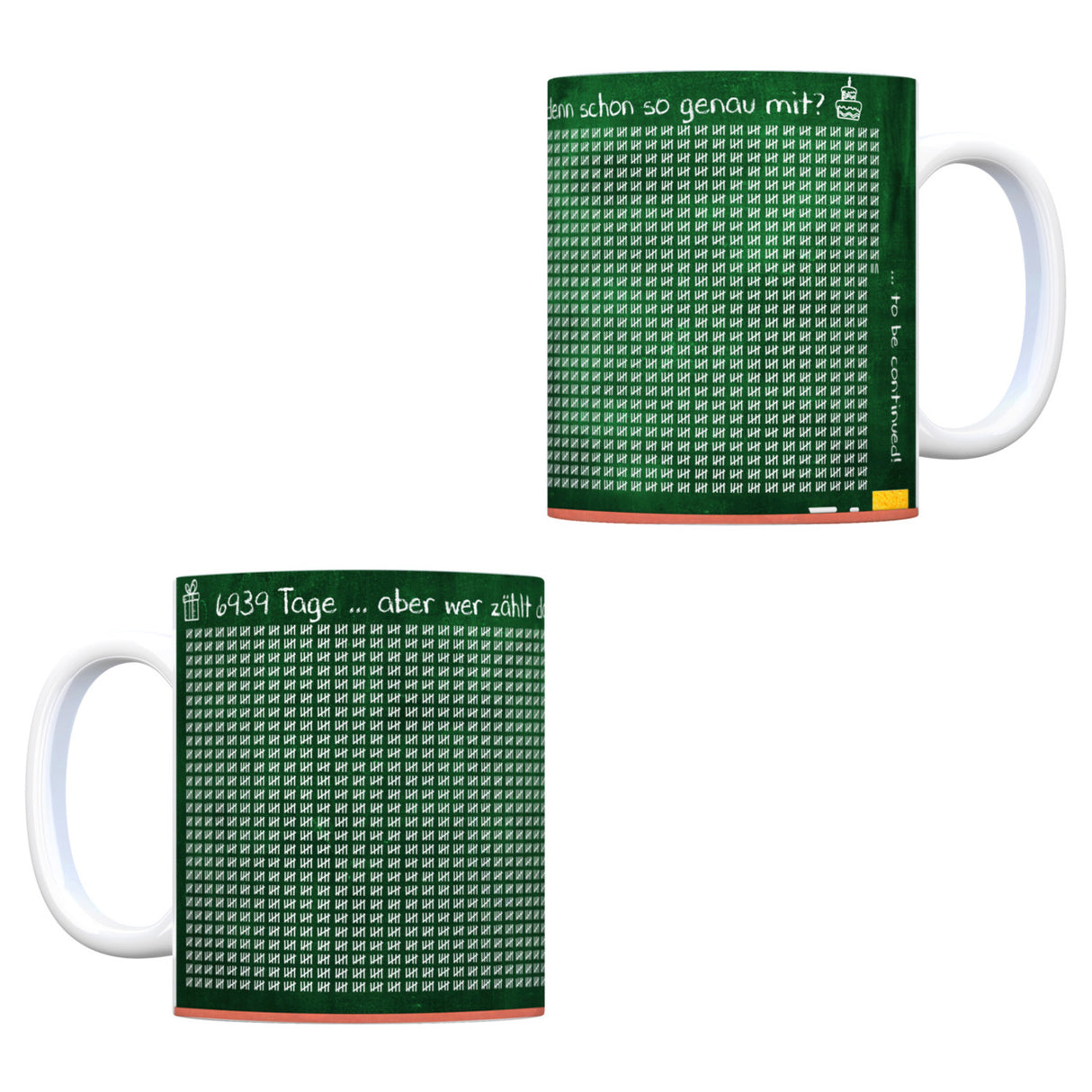 Tafel des Lebens - Tasse zum 19. Geburtstag - 6939 Tage gelebt