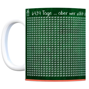 Tafel des Lebens - Tasse zum 19. Geburtstag - 6939 Tage gelebt