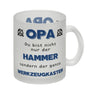 Opa Kaffeebecher mit Spruch Du bist nicht nur der Hammer