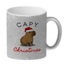 Weihnachts-Capybara Kaffeebecher mit Spruch Capy Christmas