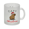 Weihnachts-Capybara Kaffeebecher mit Spruch Capy Christmas