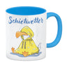 Möwe Kaffeebecher mit Spruch Schietwetter