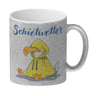 Möwe Kaffeebecher mit Spruch Schietwetter