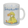 Möwe Kaffeebecher mit Spruch Schietwetter