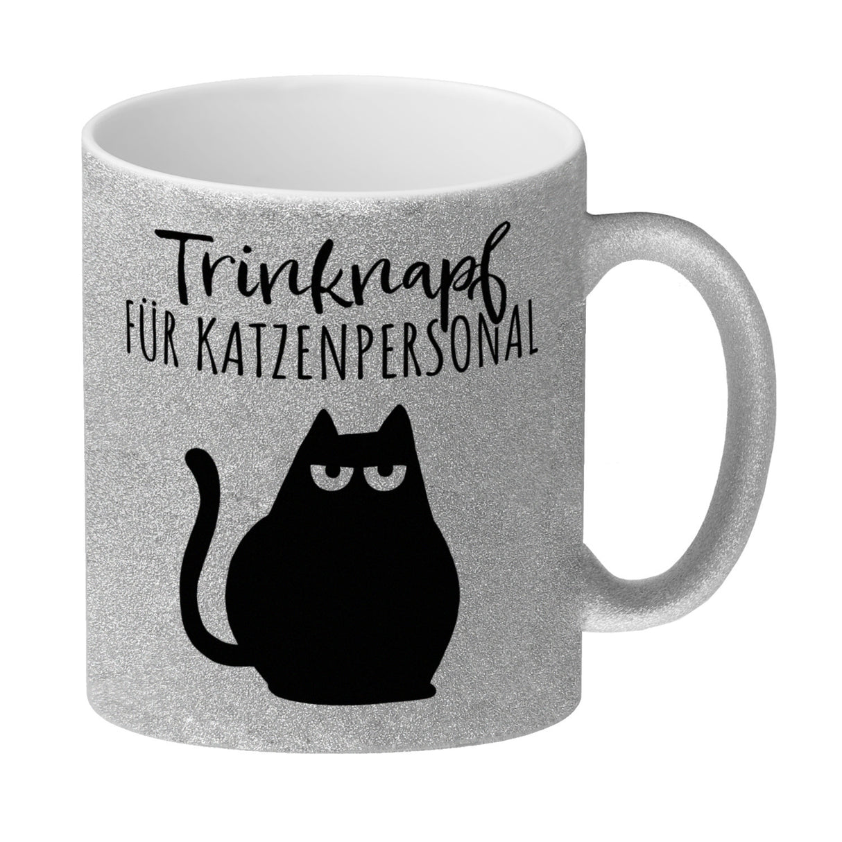 Katze Kaffeebecher mit Spruch Trinknapf für Katzenbesitzer