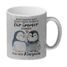 Pinguin Kaffeebecher mit Spruch Du bist mein ewiger Pinguin