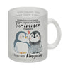 Pinguin Kaffeebecher mit Spruch Du bist mein ewiger Pinguin