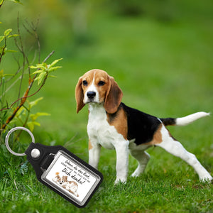 Hund Schlüsselanhänger mit Spruch Denke an dich