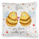 Pummel Biene Kissen mit Spruch Bee in love with you