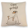 Gilbert die Gans Kissen mit Spruch Gans gechillt