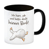 Gilbert die Gans Kaffeebecher mit Spruch Kam sah keinen Bock!