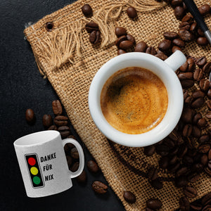 Ampel Kritik Kaffeebecher mit Spruch Danke für Nix