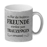 Nur die besten Freunde werden Trauzeuge Kaffeebecher