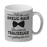 Trauzeuge Kaffeebecher Hol den Anzug raus