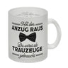 Trauzeuge Kaffeebecher Hol den Anzug raus