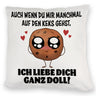 Ich liebe dich ganz doll Cookie Keks Kissen