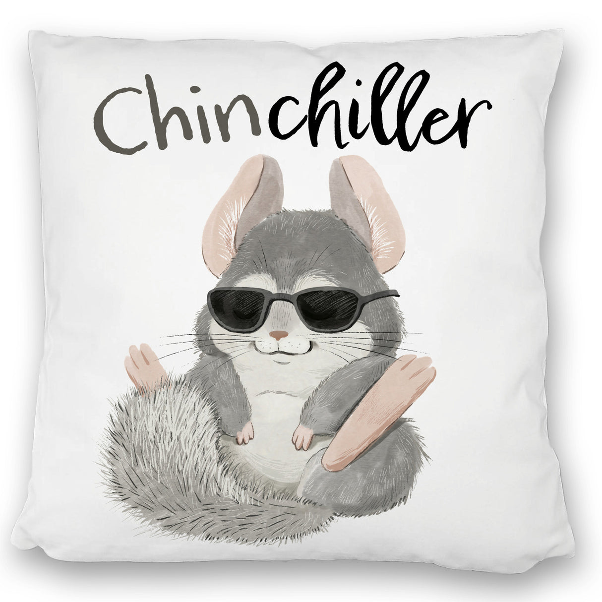 Chinchilla Kissen mit Spruch Chinchiller