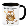 Eule Kaffeebecher mit Spruch Mein Seelentier Eule