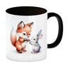 Fuchs und Hase Tierkinder Kaffeebecher