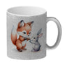 Fuchs und Hase Tierkinder Kaffeebecher